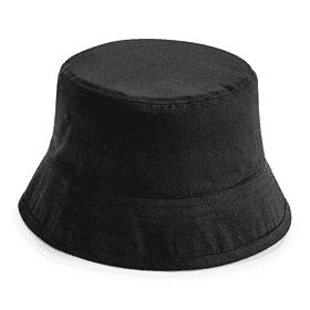 Chapeau de pêcheur en coton Beechfield 60 cm noir