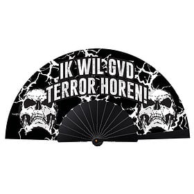 Éventail de festival de luxe Je veux entendre ce putain de terror!