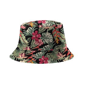 Yucka bob réversible avec imprimé jungle - 58 cm