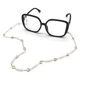 Cordons à lunettes rose/or