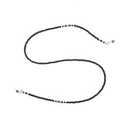 Cordon de lunettes Rasta noir