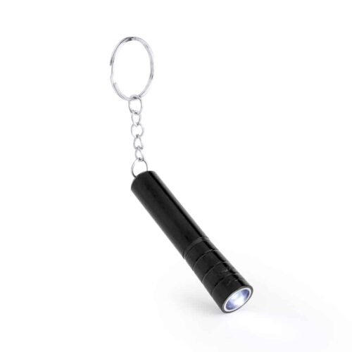 Porte-clés lampe de poche noir