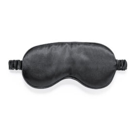 Masque de sommeil en satin noir
