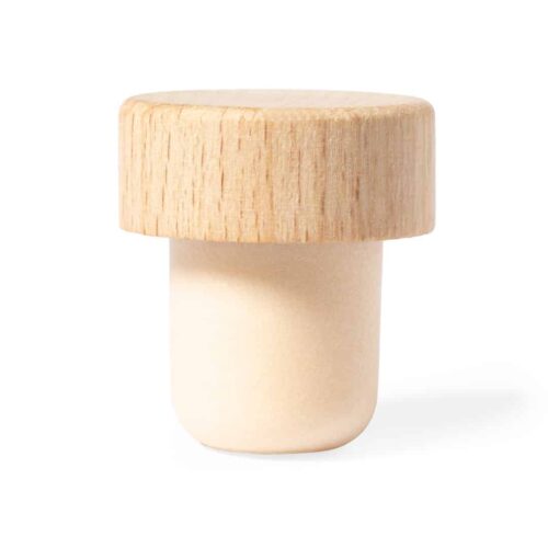 Bouchon à vin réutilisable en bois