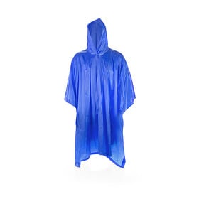 Poncho de pluie réutilisable adulte bleu