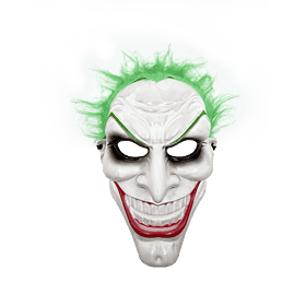 Masque de clown fou d'Halloween