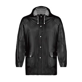 Imperméable de luxe en PVC noir - M/L