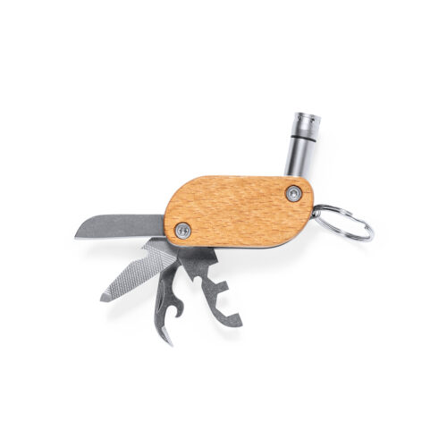 Porte-clés multifonction en inox