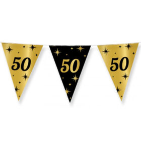 Guirlande 50 ans noir/or