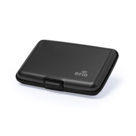 Porte-cartes RFID en aluminium noir