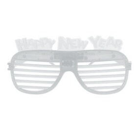 Lunettes à volets LED transparentes - Bonne Année