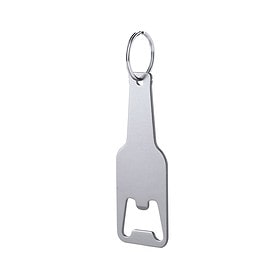 Porte-clés décapsuleur argent