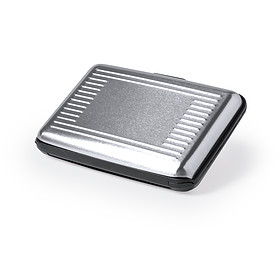Porte-cartes RFID aluminium argent
