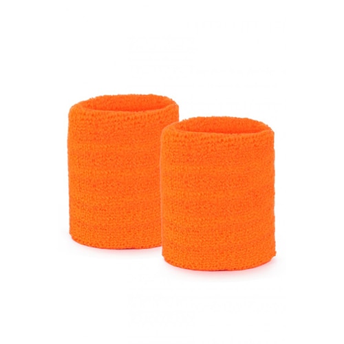 Bracelet en coton fluo orange 2 pièces