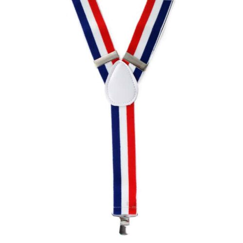 Bretelles rouge/blanc/bleu