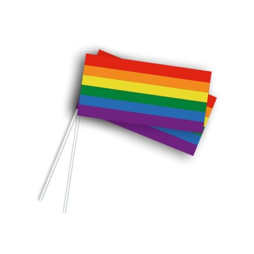 Drapeau à agiter Arc-en-ciel Pride 50 pièces