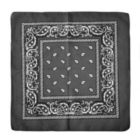 Foulard paysan noir