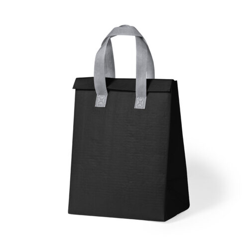 Sac isotherme avec poignée et fermeture velcro - Noir