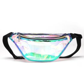 Sac banane holographique transparent
