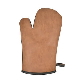 Gants de barbecue en PU marron