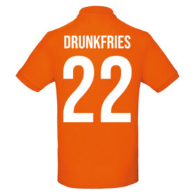 Polo unisexe orange - Frites Saoules