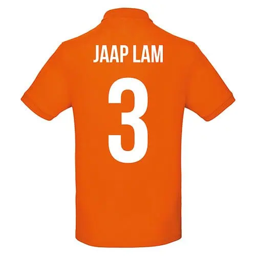 Polo unisexe orange - Jaap Lam