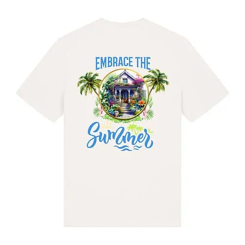 Ravelife T-shirt Embrace The Summer - Blanc cassé