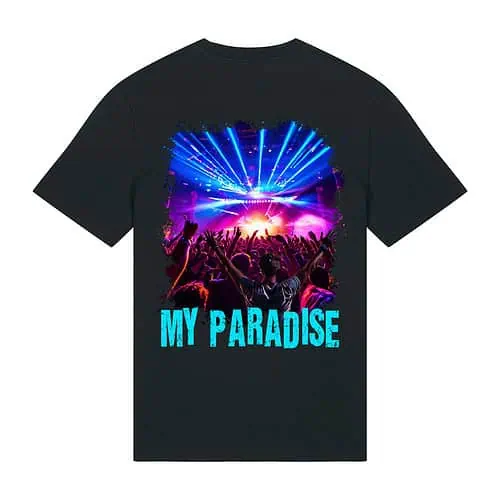 Ravelife T-shirt Mon Paradis - Noir