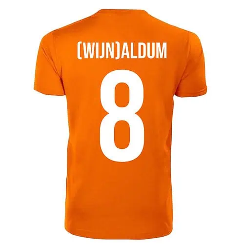 T-shirt unisexe orange - (Wijn)aldum