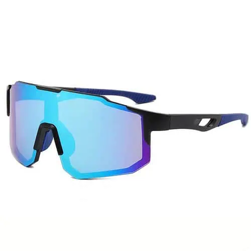 Lunettes de soleil sport noires/bleues