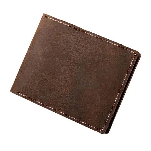 Yucka - Portefeuille de luxe en cuir - Marron