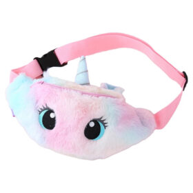Sac banane licorne en peluche arc-en-ciel Pride