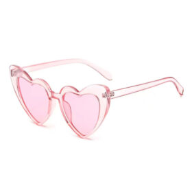 Lunettes de soleil cœurs monture épaisse - Rose