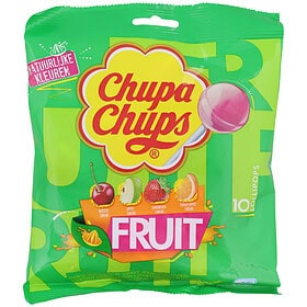 Sucettes aux fruits Chupa Chups 10 pièces