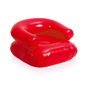 Chaise gonflable rouge