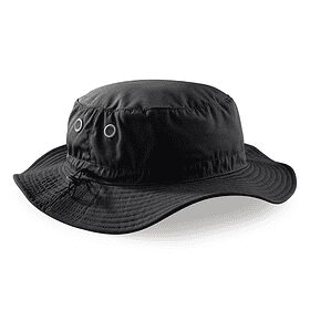 Bob à pochettes noir avec protection UPF50+ - 61 cm