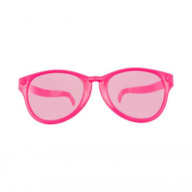 Lunettes de fête XXL roses avec verres transparents