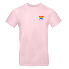 T-shirt Pride drapeau arc-en-ciel - Rose