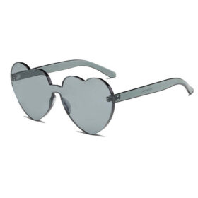 Lunettes de soleil cœur noires