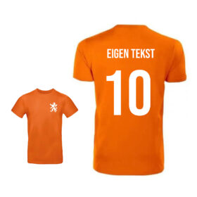 T-shirt orange unisexe | Nom et numéro au dos personnalisés