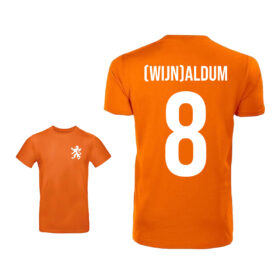 T-shirt unisexe orange - (Wijn)aldum