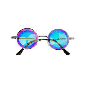 Lunettes kaléidoscope métal | carrés