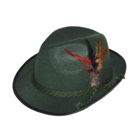 Chapeau tyrolien vert plumes Oktoberfest