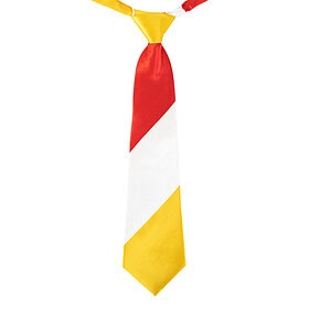 Cravate Oeteldonk rouge/blanc/jaune
