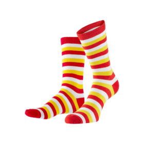 Chaussettes Oeteldonk rouge/blanc/jaune - Taille 36-41