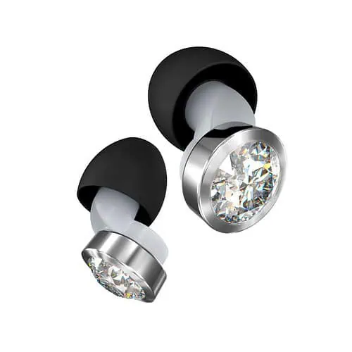 Bouchons d'oreilles Ear Bling argentés