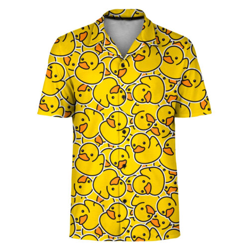 Chemise hawaïenne avec canards en plastique
