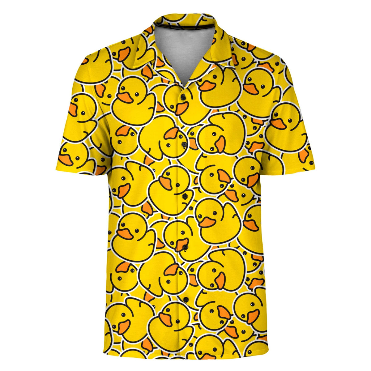 Chemise hawaïenne avec canards en plastique