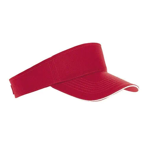Visière ajustable rouge de Sol’s