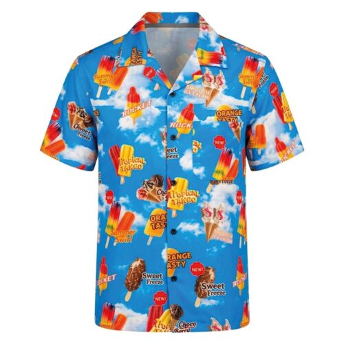 Chemise hawaïenne avec des glaces